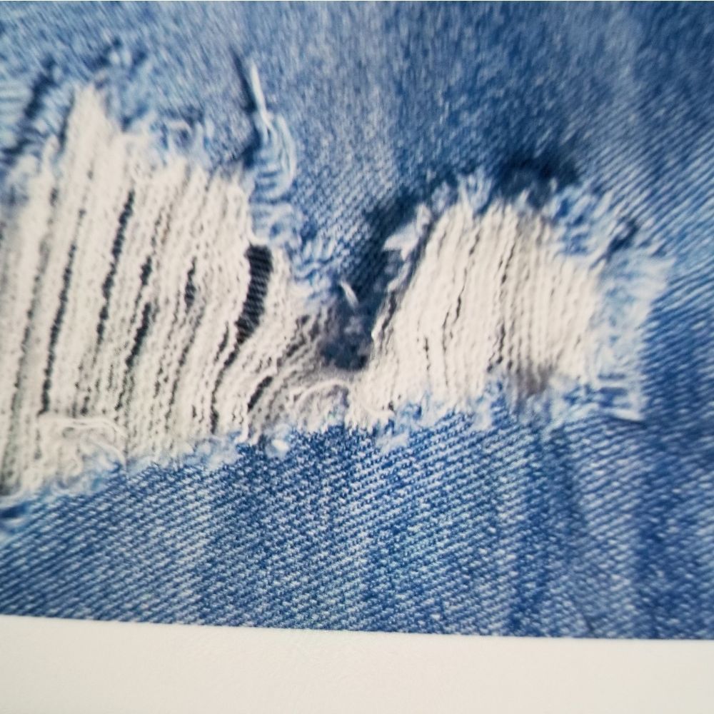 Midrise Destructed Shorts - Picture 4 of 6